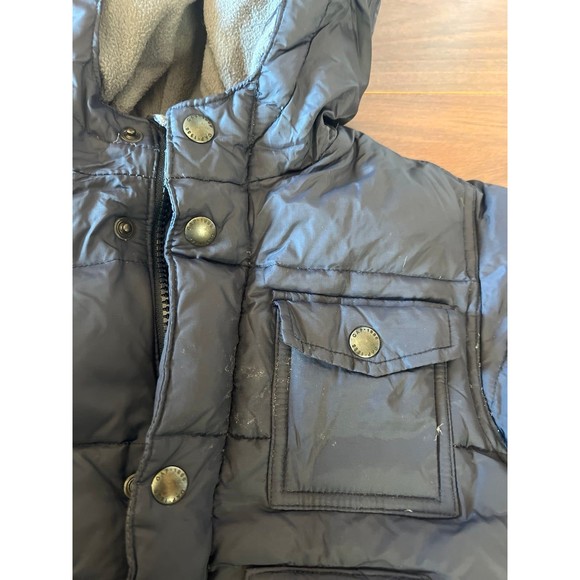 BabyGap Warmest Puffer Coat in Navy Size Toddler 2 Years Down Winter Jacket - Picture 3 of 5
